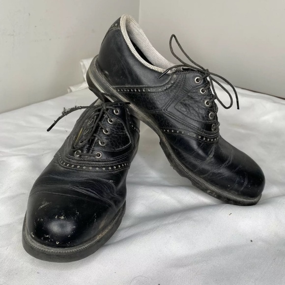 Footjoy Men's Golf leather Opti Aqua Flex Lace Up - Picture 2 of 11